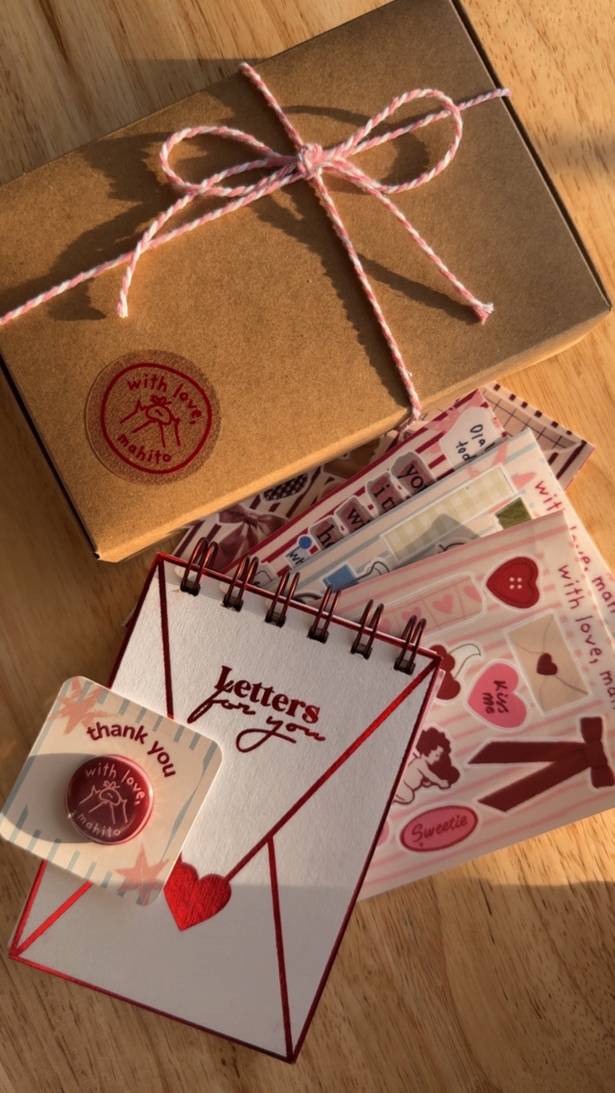 Scrapbook álbum + stickers - Letters for you