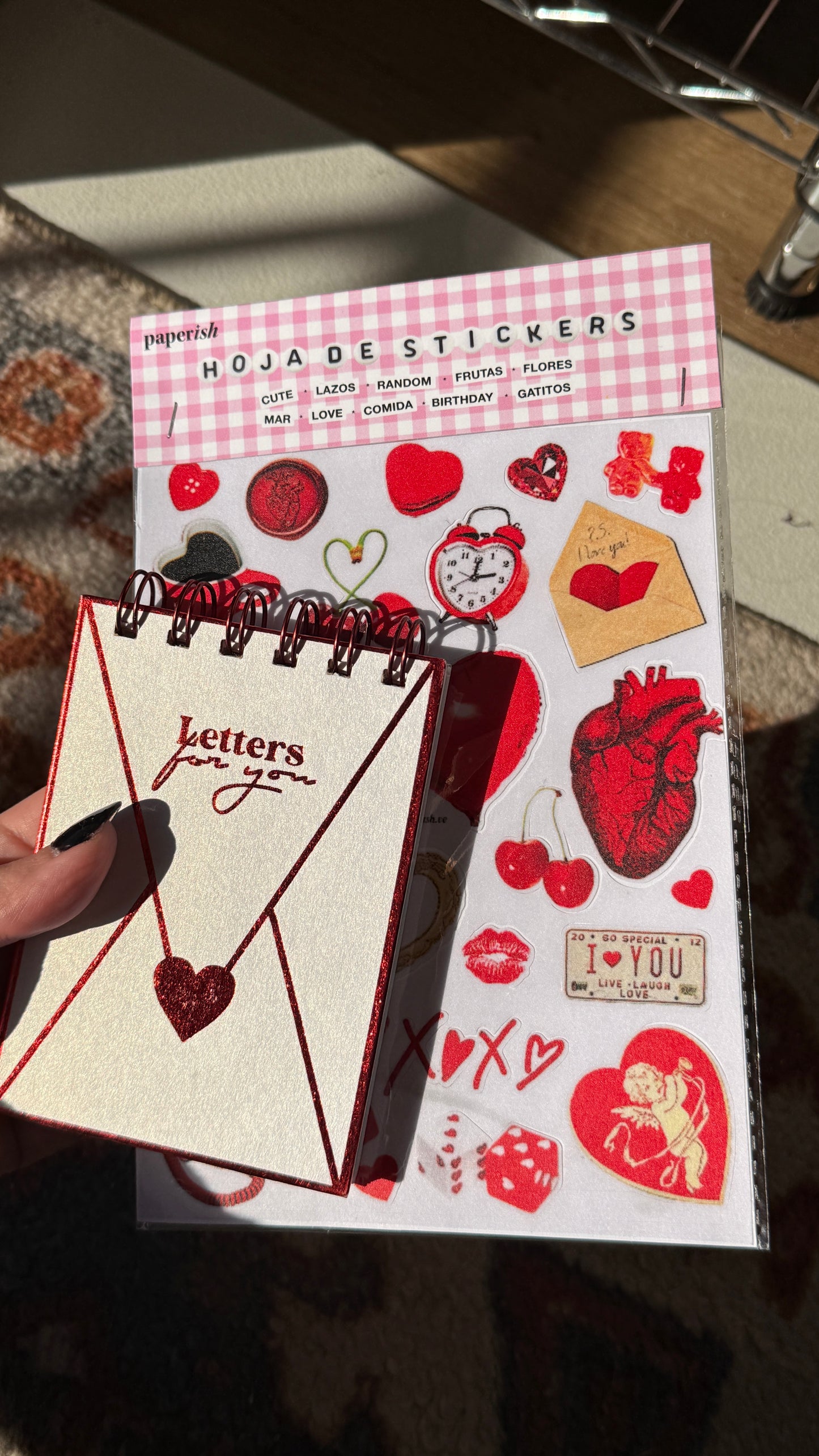 Scrapbook álbum + stickers - Letters for you