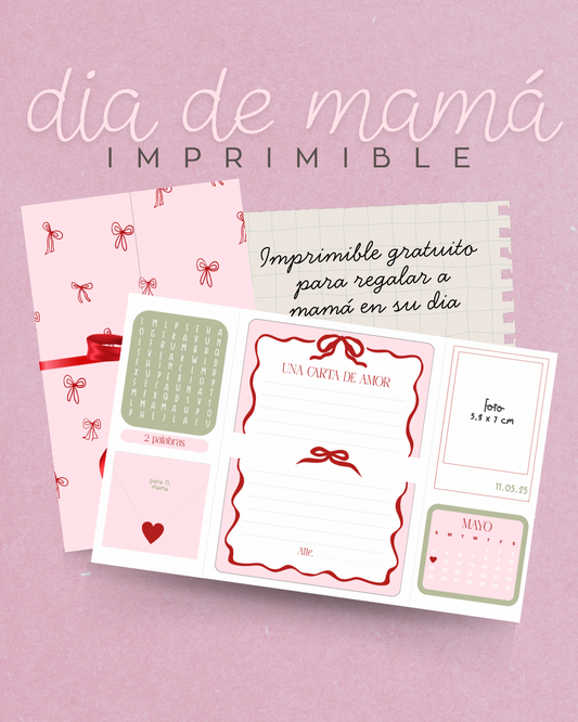 Plantilla GRATUITA - Carta para Mamá
