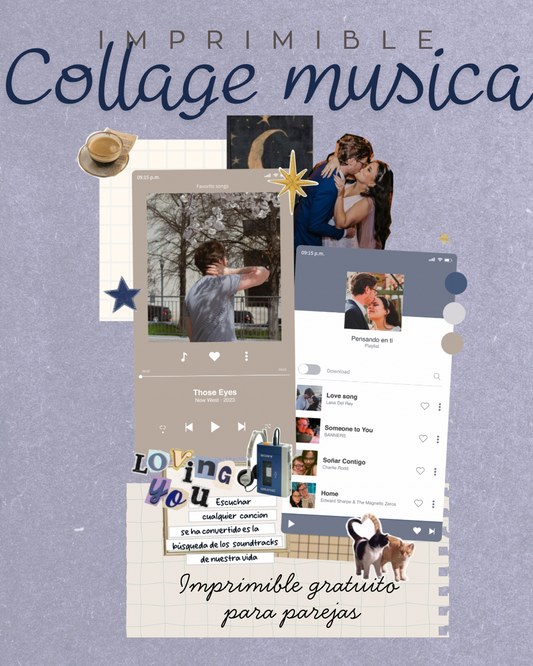 Plantilla GRATUITA - Collage de canciones