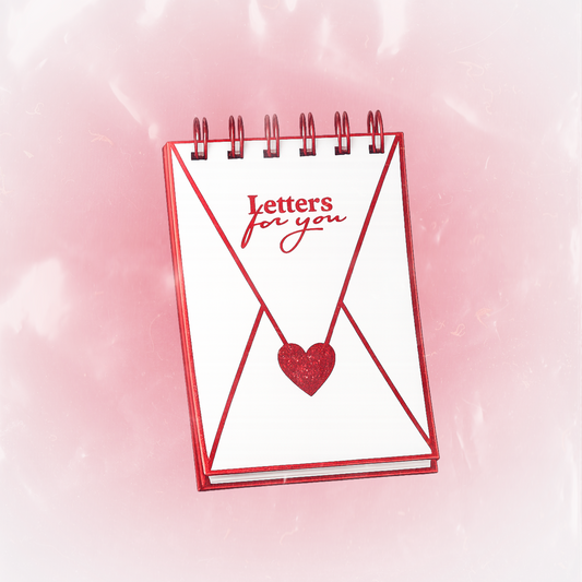 Scrapbook álbum + stickers - Letters for you